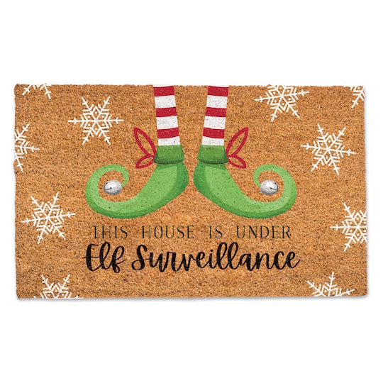 Under Elf Surveillance Doormat